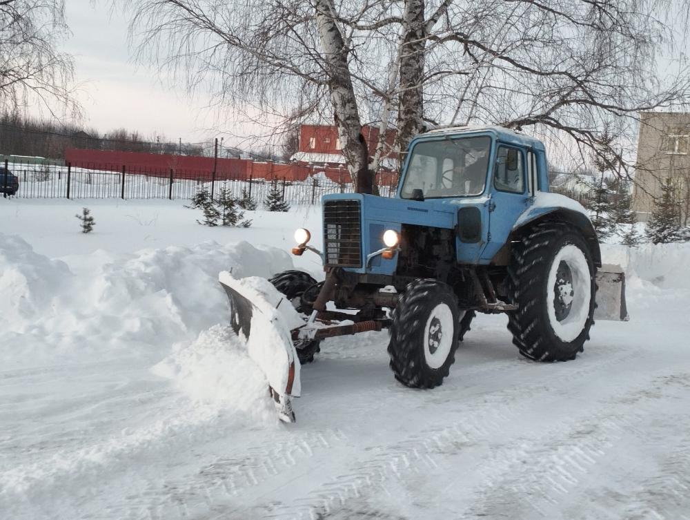 В связи с неблагоприятных погодными условиями, силами рабочих Шемышейской участковой больницы проводится уборка территории от снега.